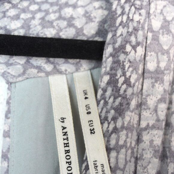 by Anthropologie Marfa Maxi Dress Sz 0 EUC Snakeskin Summer Feminine Romantic - Picture 7 of 12